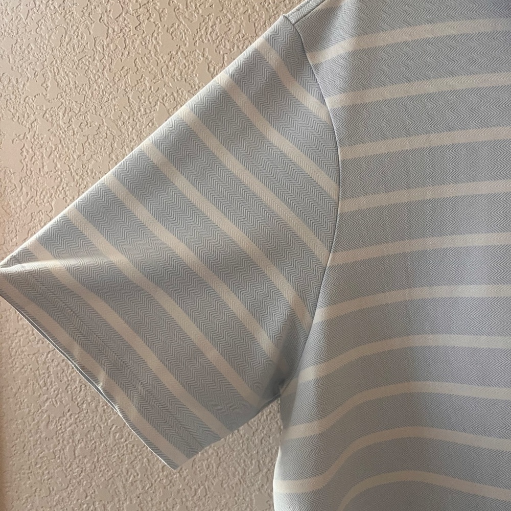Cremieux Men's Striped Collared Polo Golf Shirt - Picture 4 of 7